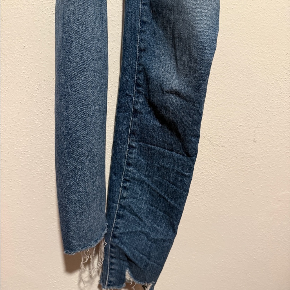 PAIGE Dark Blue Cropped Jeans